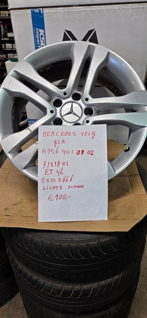 18 inch gla velg voor reservewiel, Ophalen, Gebruikt, Mercedes-Benz