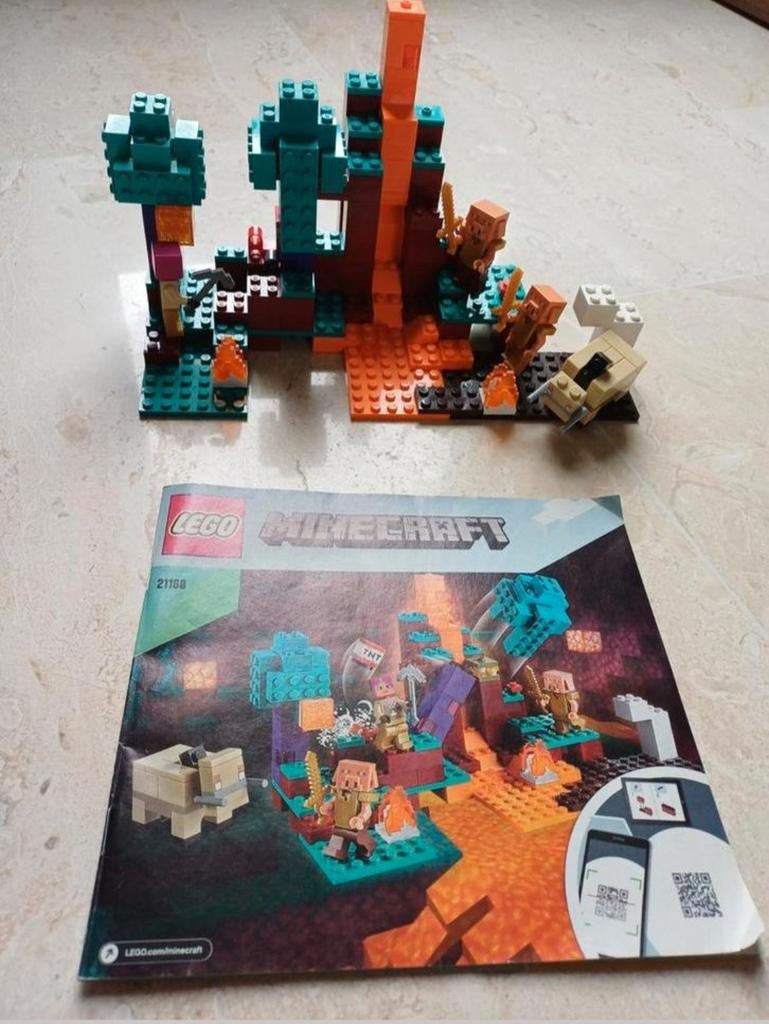 Lego Minecraft 21168 Het Kromme Woud, Ophalen of Verzenden, Zo goed als nieuw, Complete set, Lego