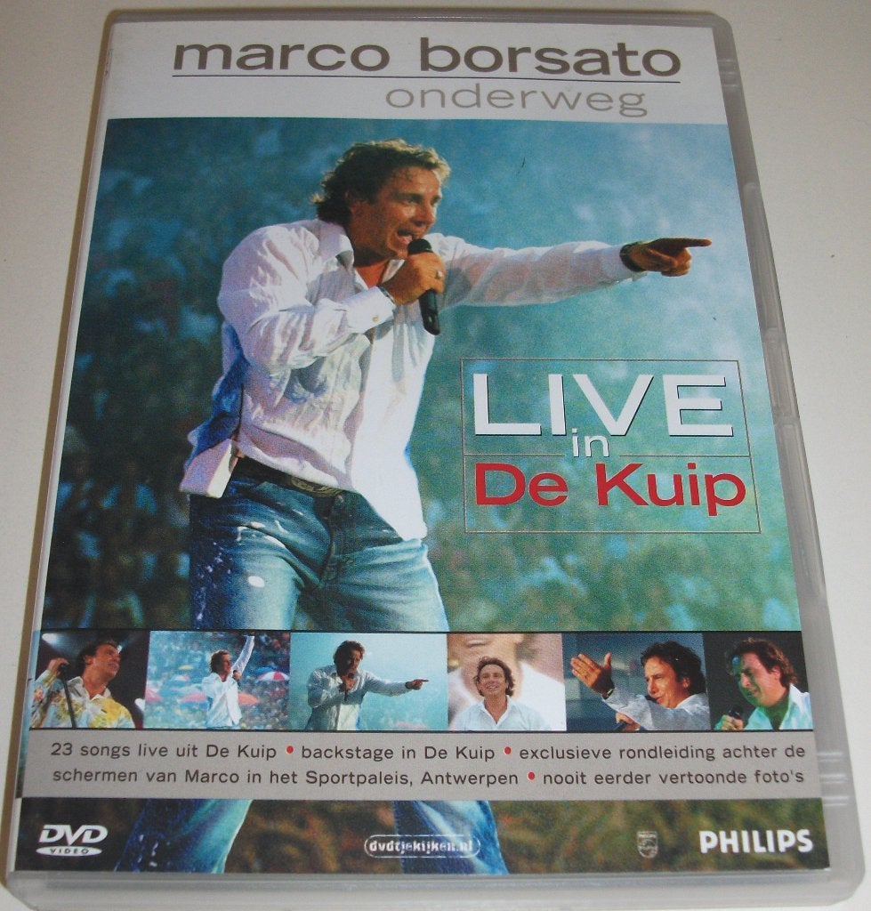 Dvd *** MARCO BORSATO *** Onderweg Live in De Kuip, Cd's en Dvd's, Alle leeftijden, Ophalen of Verzenden, Zo goed als nieuw