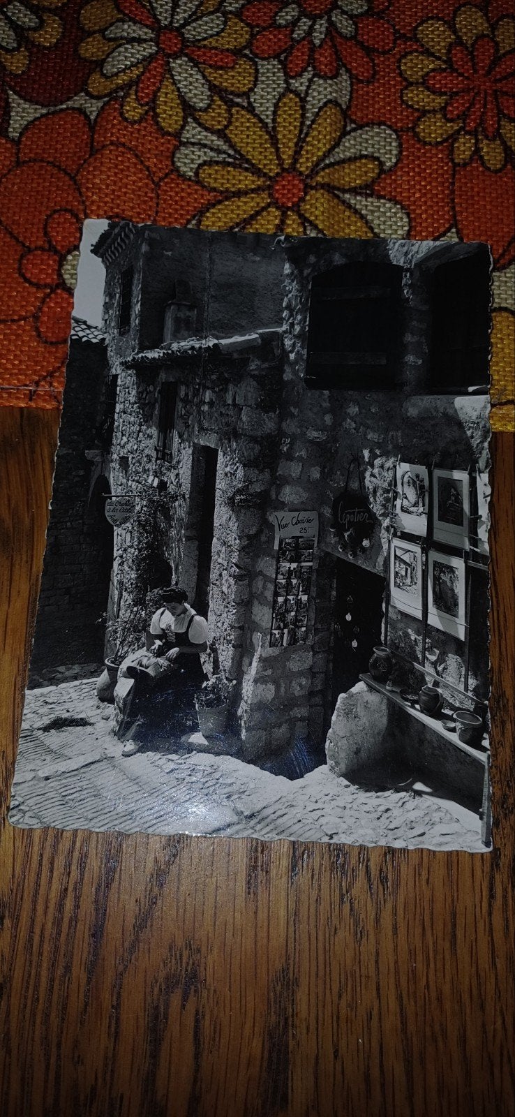 Zeldzame ansichtkaart Eze-Village, Côte d'Azur (1960-1980), Ophalen of Verzenden, 1960 tot 1980, Gelopen, Frankrijk