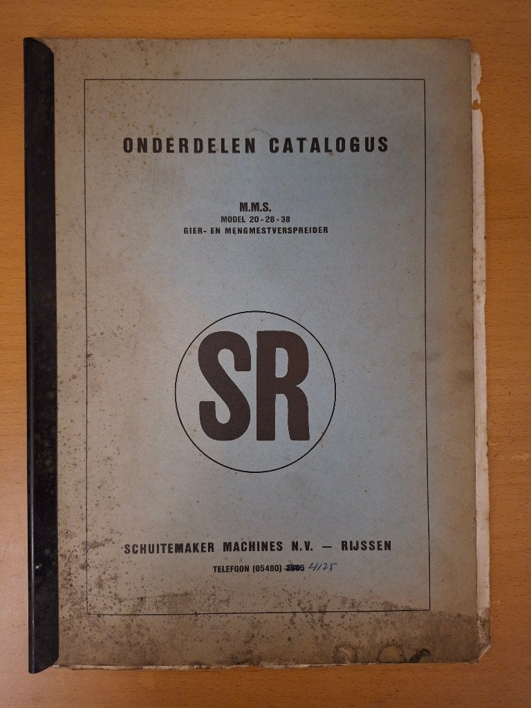 Onderdelen catalogus Schuitemaker 20, 28 en 28, Verzenden, Gelezen, Tractor en Landbouw