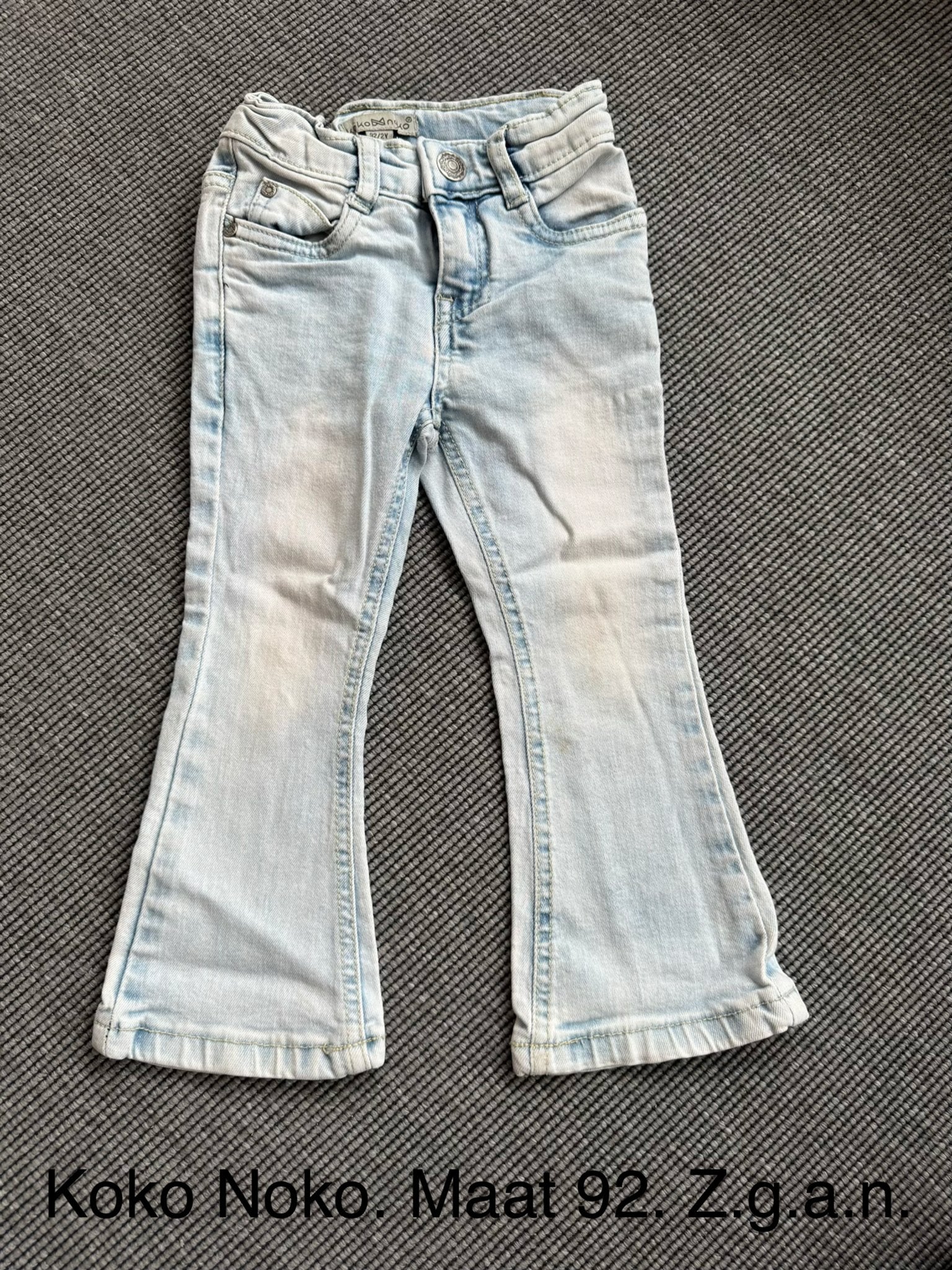 Koko Noko flared jeans maat 92 z.g.a.n., Ophalen of Verzenden, Zo goed als nieuw, Meisje, Broek