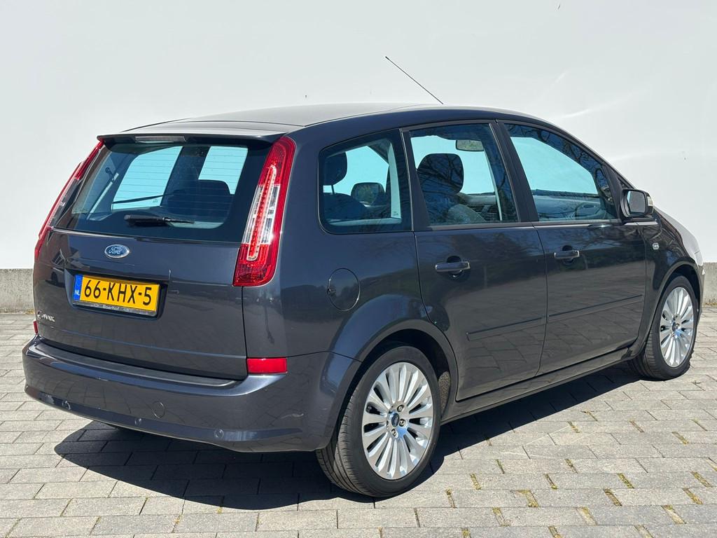 Ford C-MAX 1.8-16V 125 pk Limited | 100% dealer onderh.| 1e, Gebruikt, Zwart, 4 cilinders, Handgeschakeld
