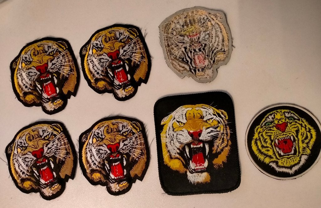 Tijger Leeuw dieren safari logo patches patch kledingembleem, Hobby en Vrije tijd, Naaien en Fournituren, Verzenden, Nieuw