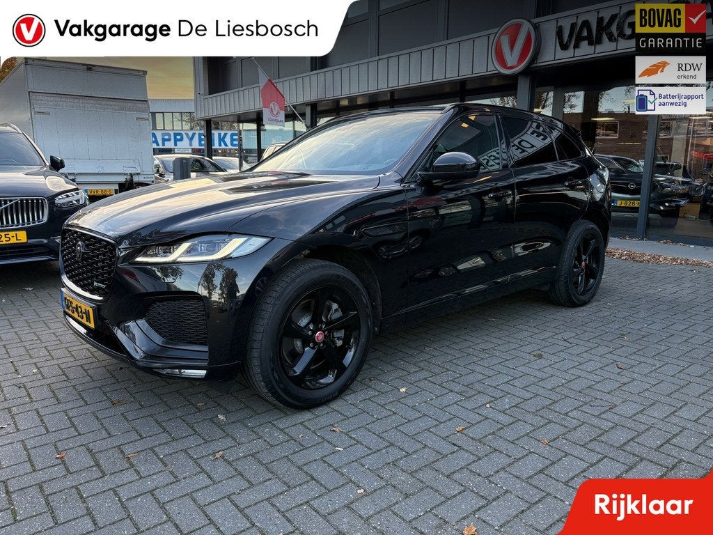 Jaguar F-PACE 2.0 P400e PHEV R-Dynamic S Black / Leder / Mer, Automaat, 12 maanden, Gebruikt, 4 cilinders