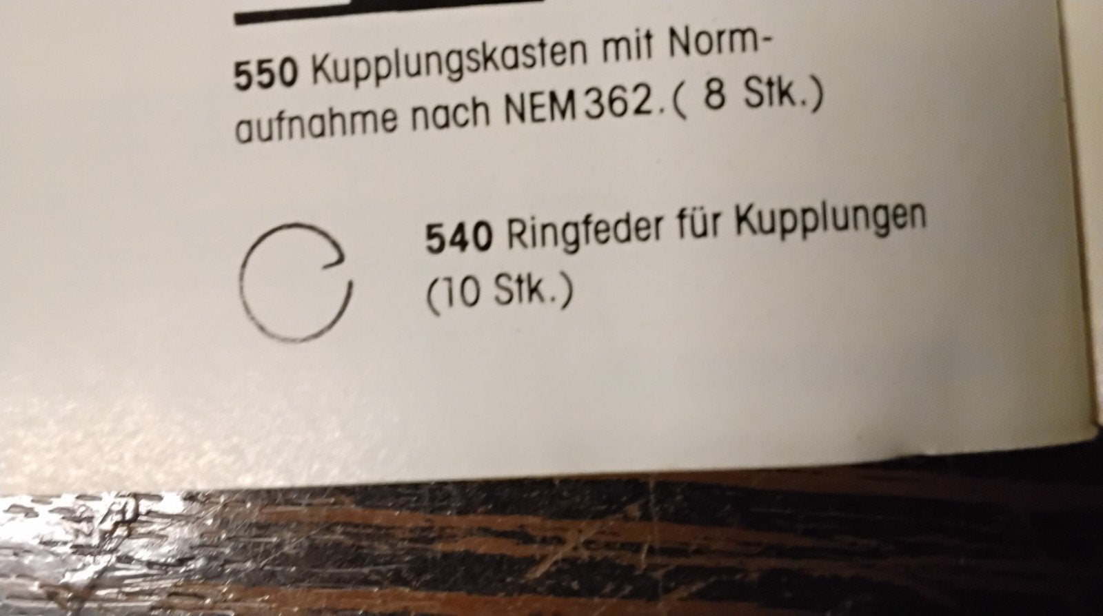 Liliput no 540 koppeling veerring 10 stuk in een zakje 6 eur, Gelijkstroom, Ophalen of Verzenden, Liliput, Nieuw