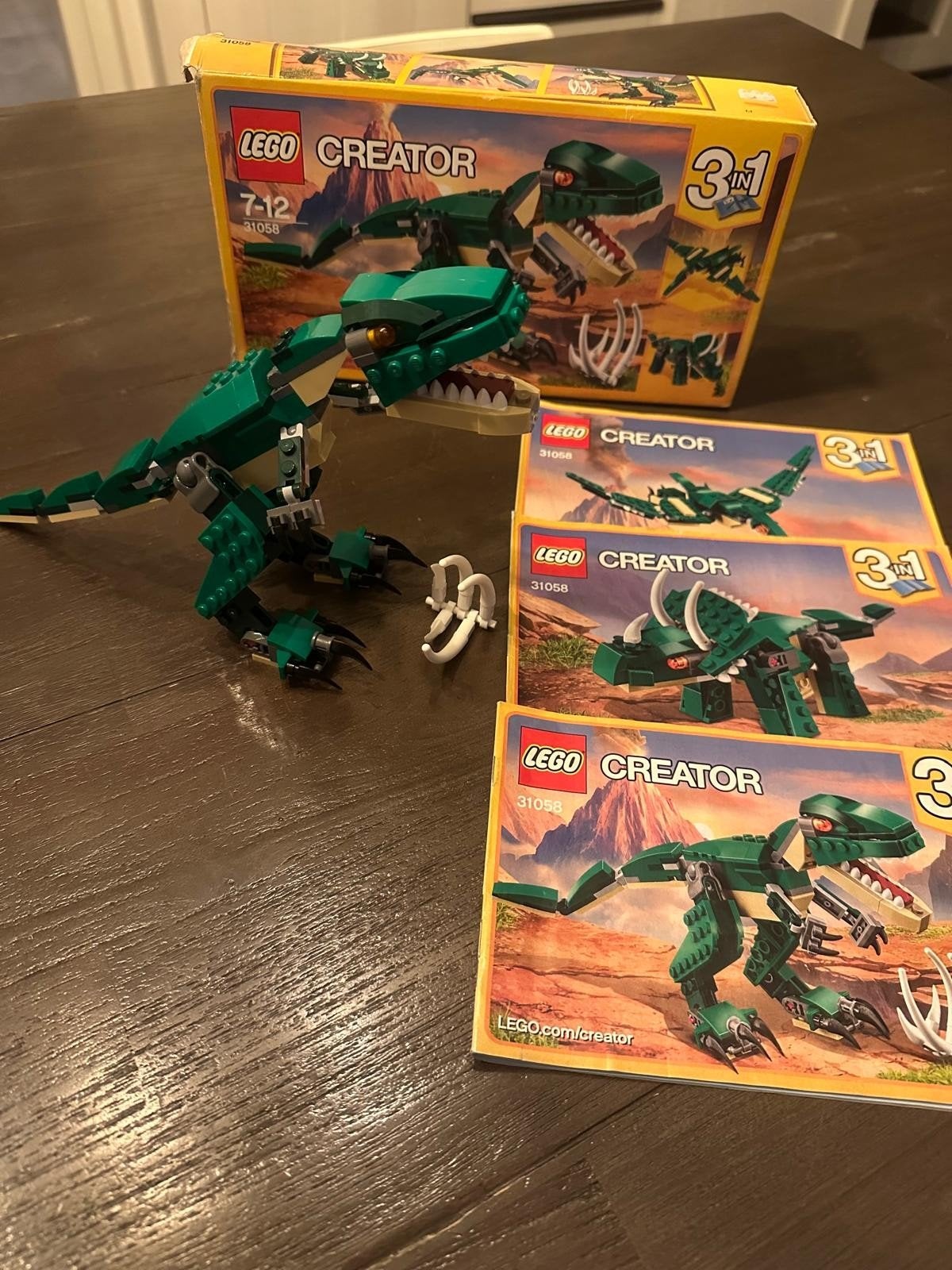 LEGO Creator 31058 Groene Dinosaurus 3-in-1, Ophalen, Zo goed als nieuw, Overige merken