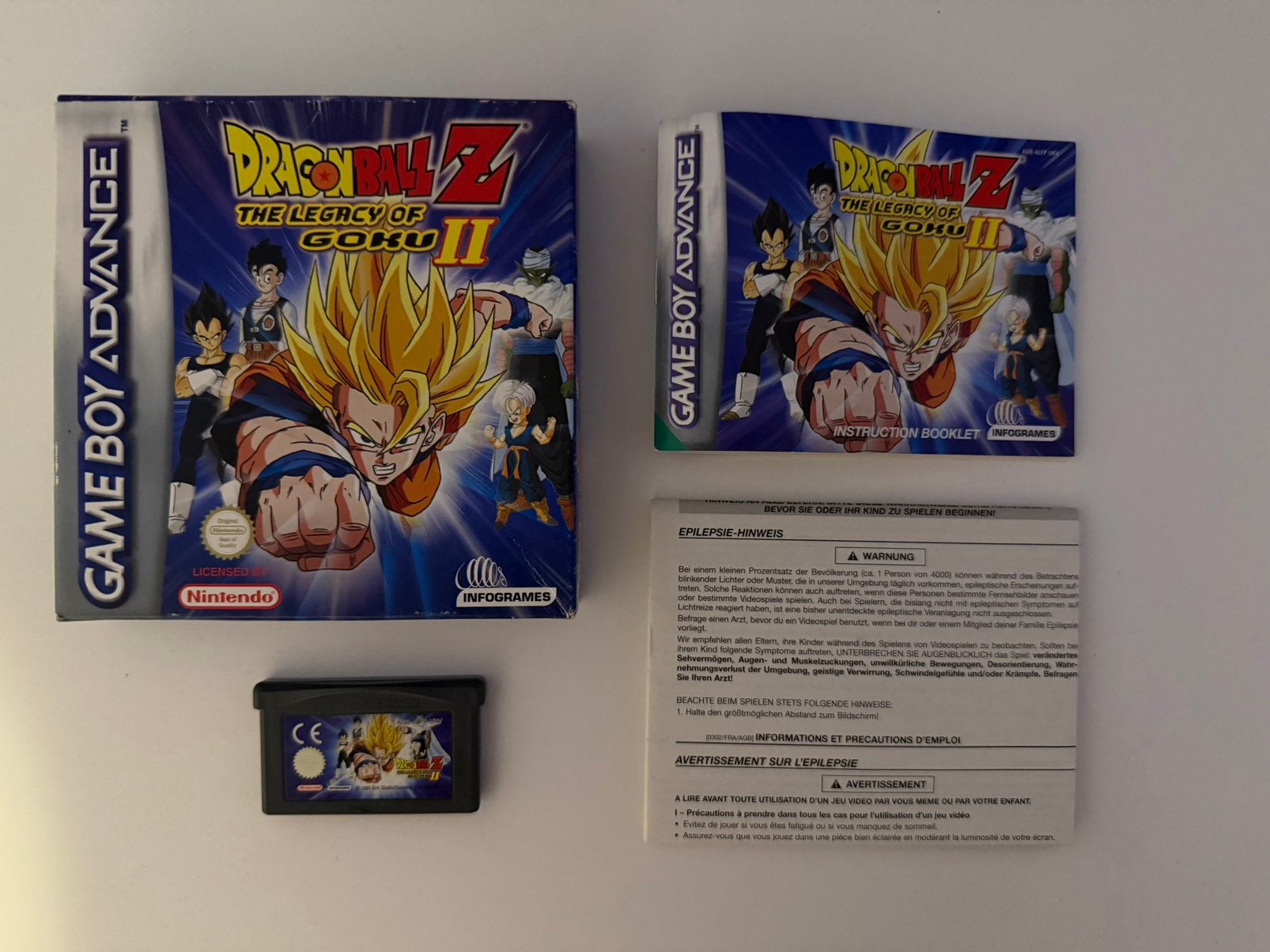 DragonBallZ Legacy of Goku II GBA CID, Spelcomputers en Games, Games | Nintendo Game Boy, 1 speler, Zo goed als nieuw, Vanaf 3 jaar