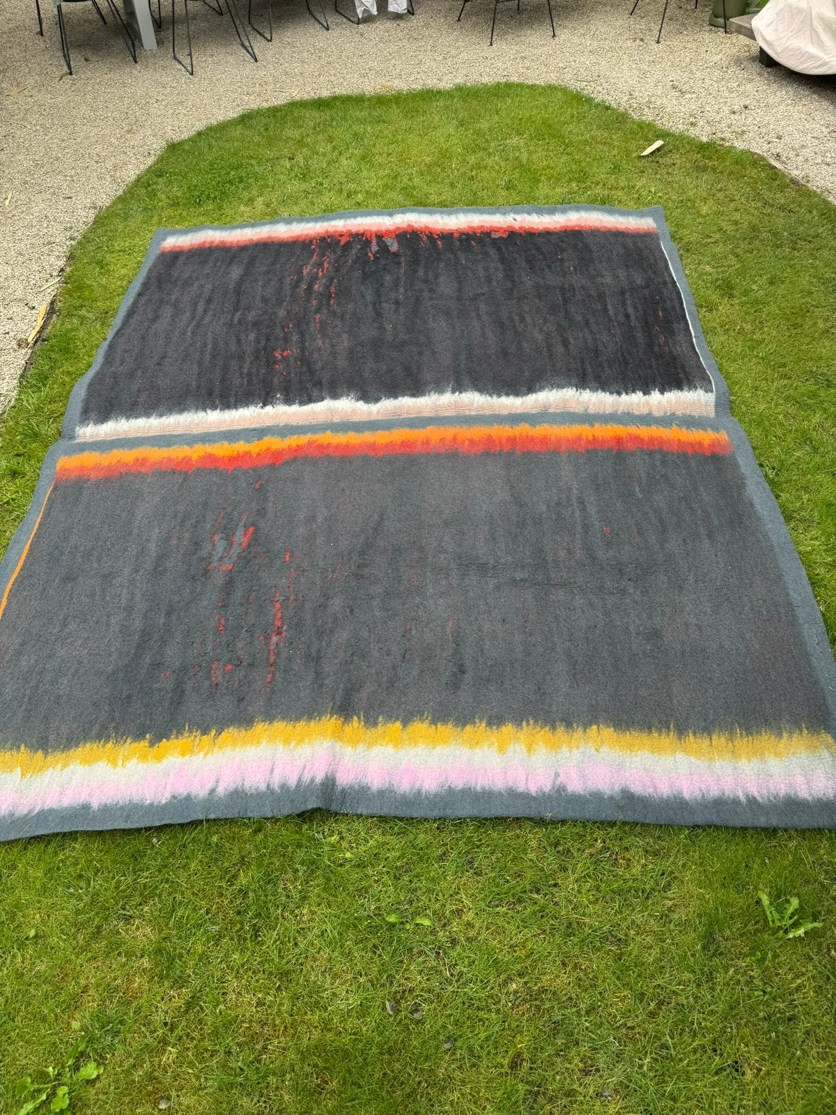 Wol/vilt kleed ontworpen door Hella Jongerius voor Kvadrat, Huis en Inrichting, Ophalen, 200 cm of meer, Zo goed als nieuw, Rechthoekig