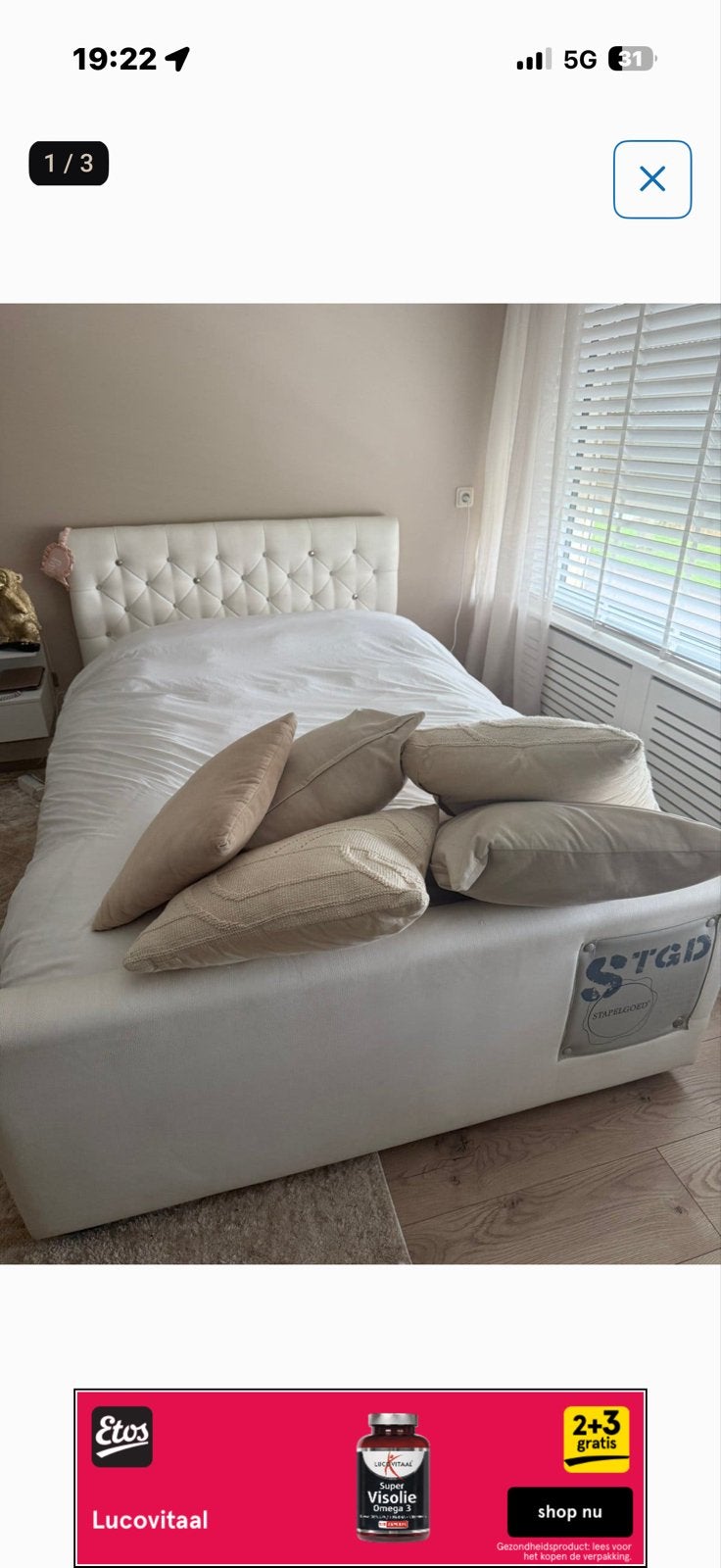 Stapeltoee Witte twijfelaar !!, Ophalen, Overige materialen, Gebruikt, Wit