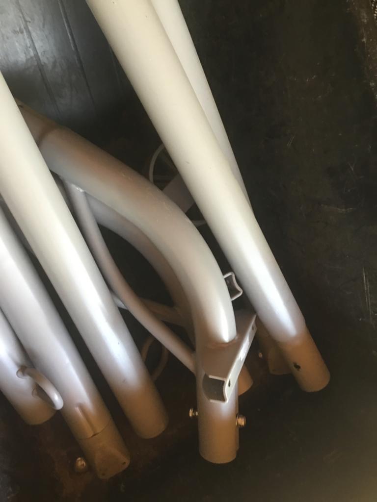 Ikea hangmat standaard, grijs, Tuin en Terras, Meerpersoons, Ophalen of Verzenden, Zo goed als nieuw, Met standaard
