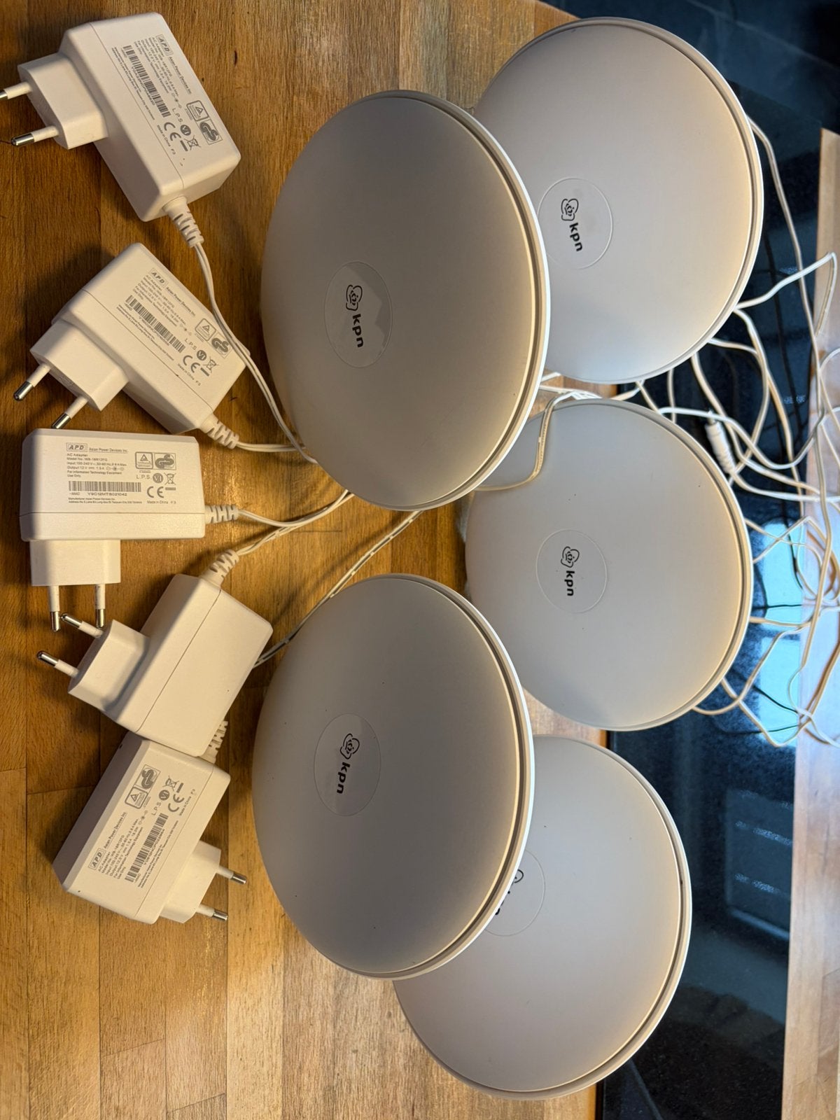 5 Superwifi punten KPN (wit), Computers en Software, WiFi-versterkers, Ophalen of Verzenden, Zo goed als nieuw, KPN SuperWiFi