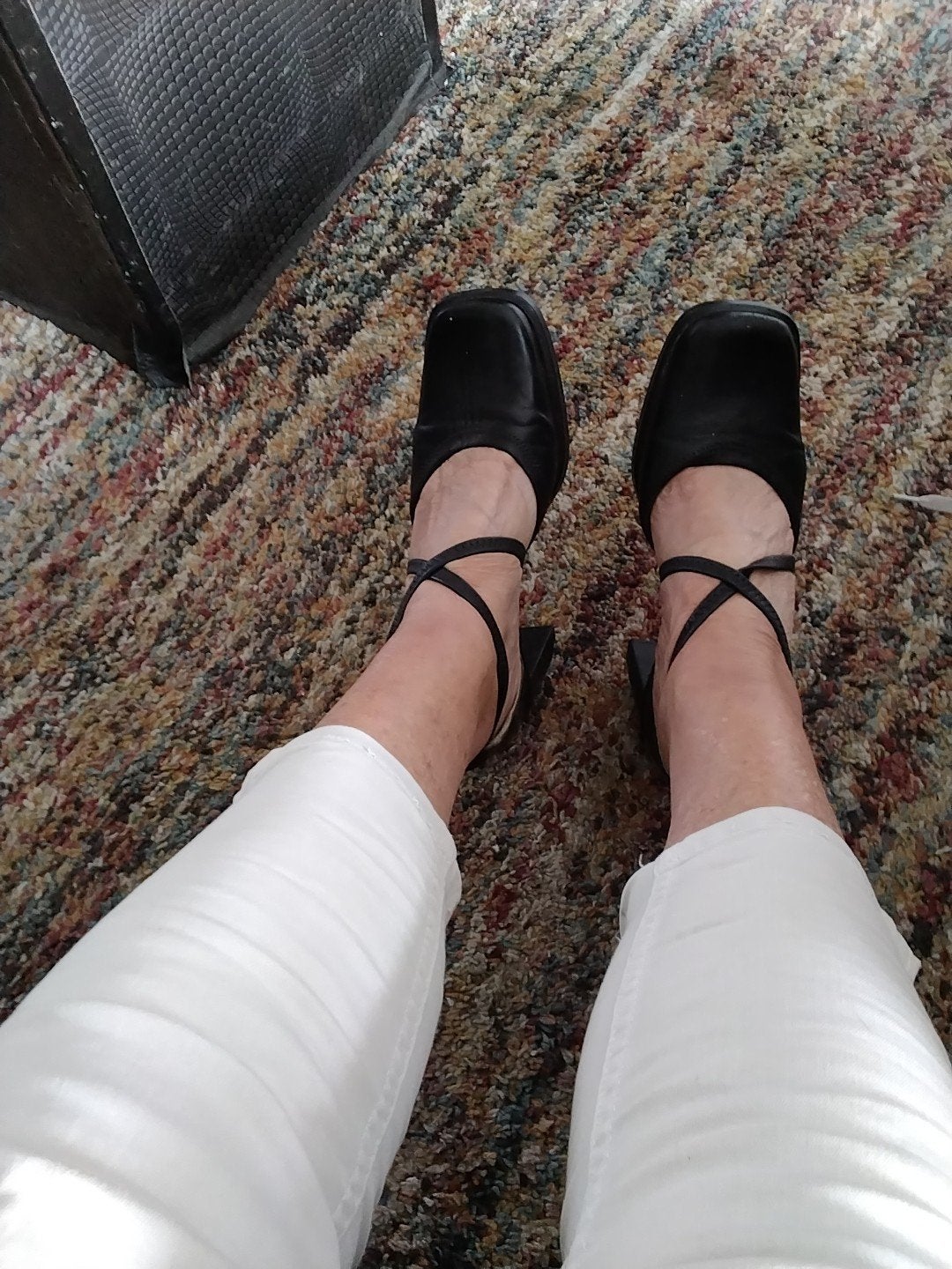 Zwarte schoenen maat 39, Zwart, Dansschoenen, Ophalen of Verzenden, Gedragen