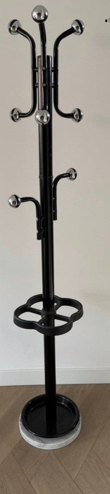 Vintage staande kapstok in space age-stijl, Huis en Inrichting, Woonaccessoires | Kapstokken, Ophalen, Zo goed als nieuw, Metaal