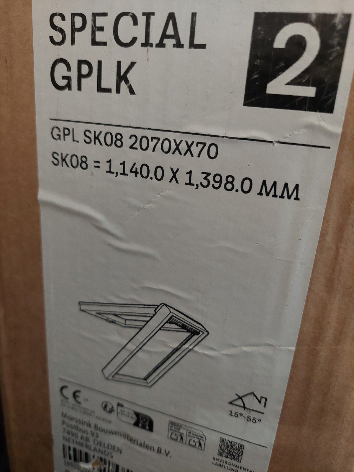 Nieuw in de doos velux tuimeluitzet dakraam gpl sk08 114x140, Doe-het-zelf en Verbouw, Glas en Ramen, Ophalen, Minder dan 80 cm