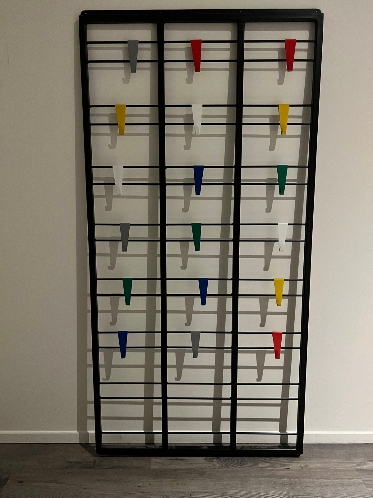 Vintage (toonladder) wandkapstok met kleurrijke haken, Huis en Inrichting, Woonaccessoires | Kapstokken, Gebruikt, 200 cm of meer