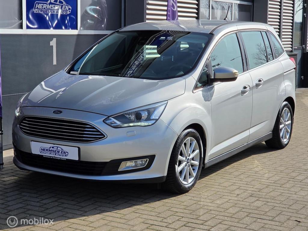 Ford Grand C-Max 1.5 EcoBoost 150pk Titanium 7 p. trekhaak, Voorwielaandrijving, 1373 kg, 4 cilinders, 7 stoelen