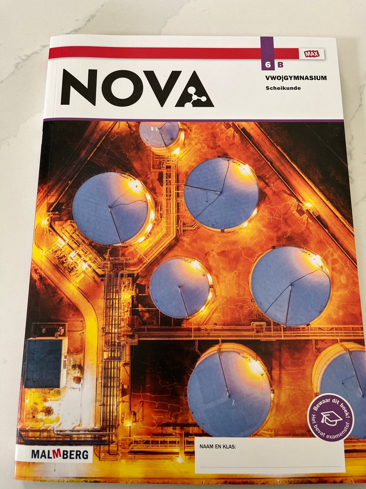 Scheikunde VWO/Gymnasium NOVA 6B Malmberg, Ophalen, Nieuw, VWO, Scheikunde