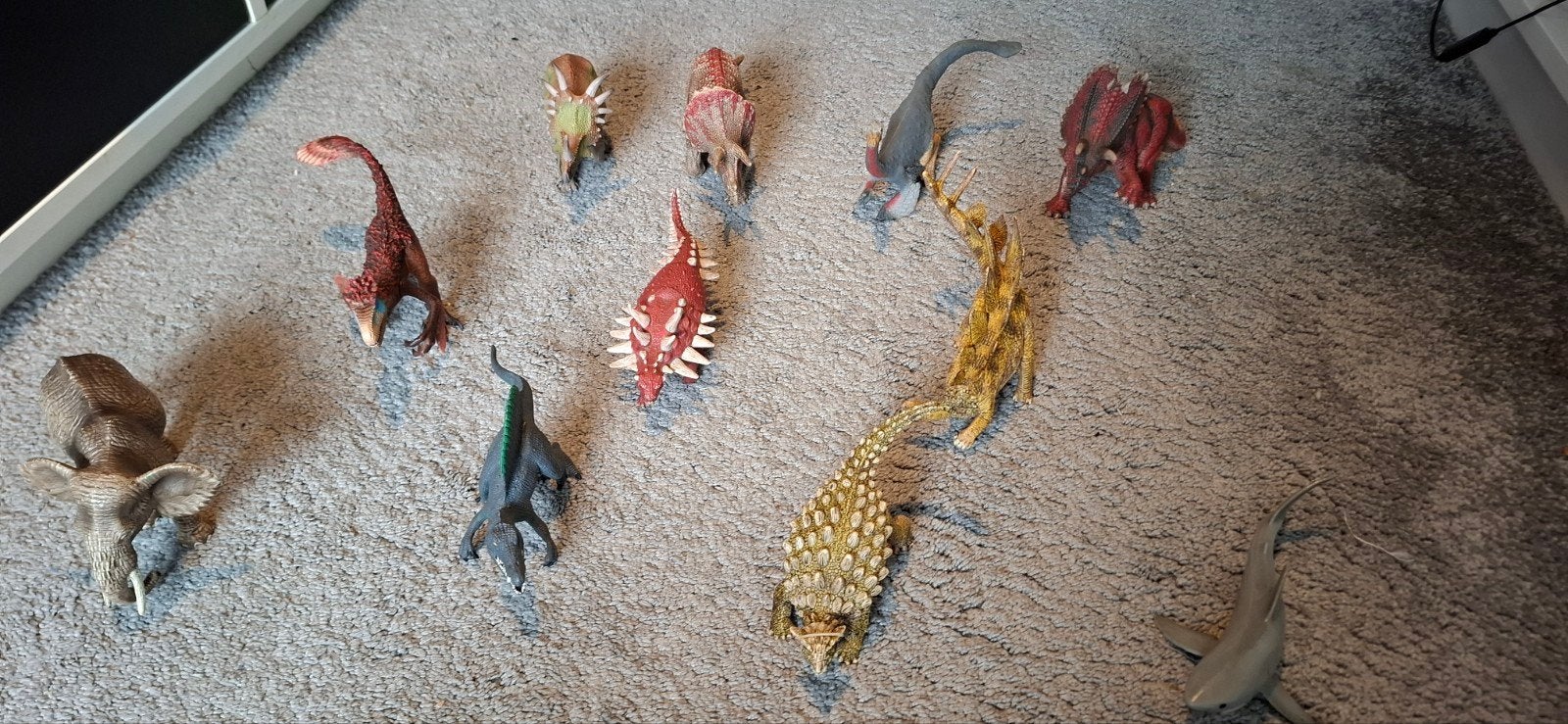 Schleich dino's,  olifant en haai, Ophalen, Zo goed als nieuw, Jongen