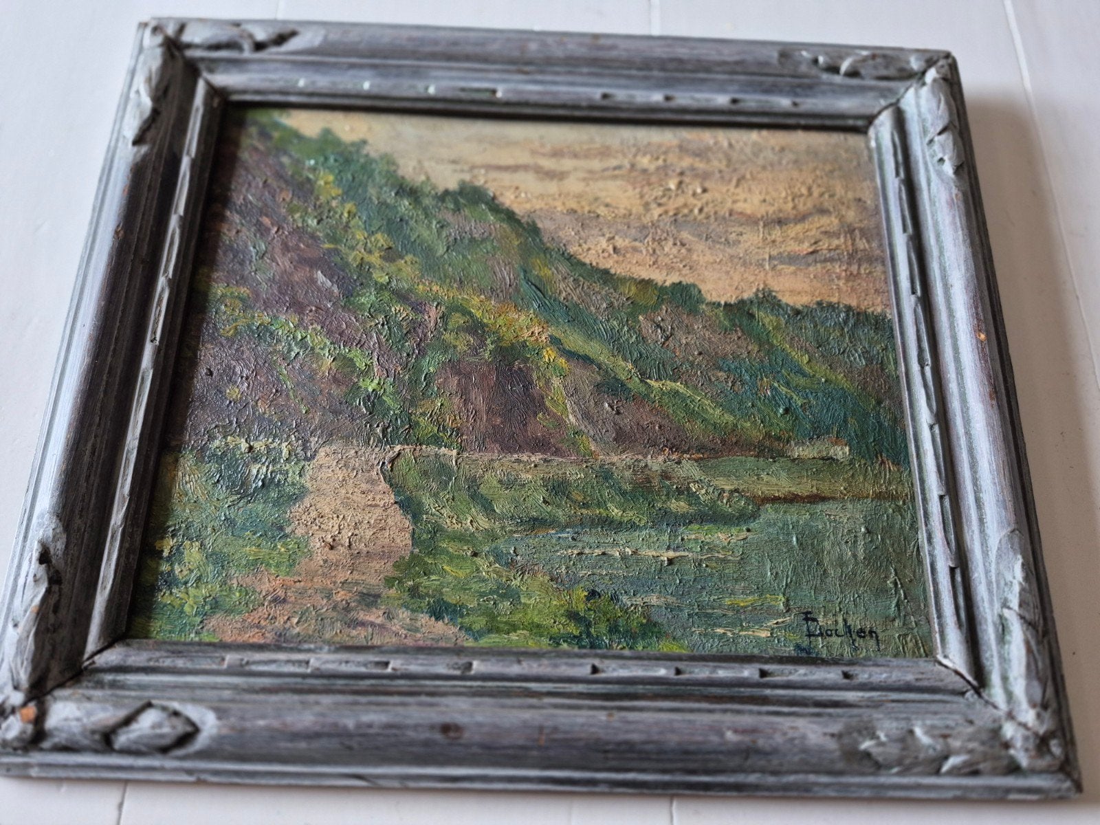 Imprealistisch olieverf schilderij J. Pachen uit 1931, Ophalen of Verzenden