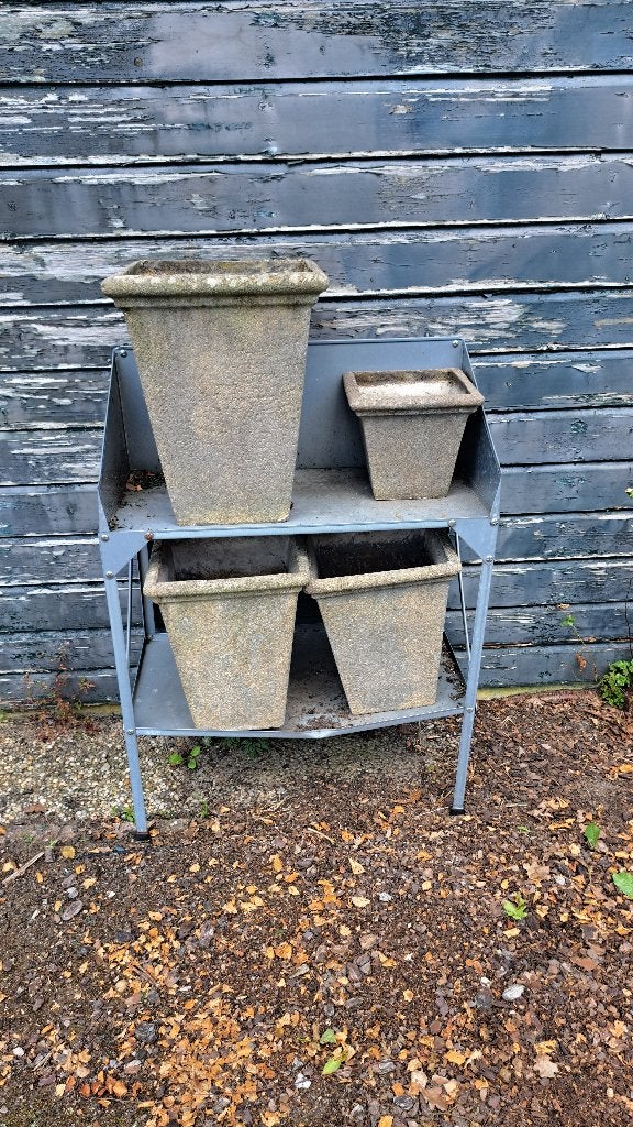 tuinrek, Ophalen, Kunststof, Gebruikt, Vierkant