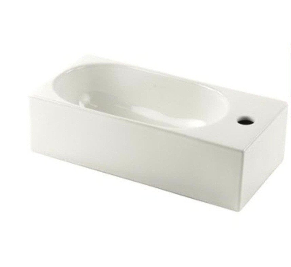 Delta Cesto fontein 50cm - Hoogwaardig keramiek, Ophalen, Nieuw, Wastafel