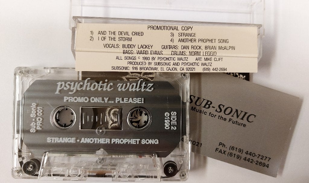 Psychotic Waltz PROMO CASSETTE 1990 PROG METAL RARE USA, Verzenden, 1 bandje, Psychotic Waltz, Origineel