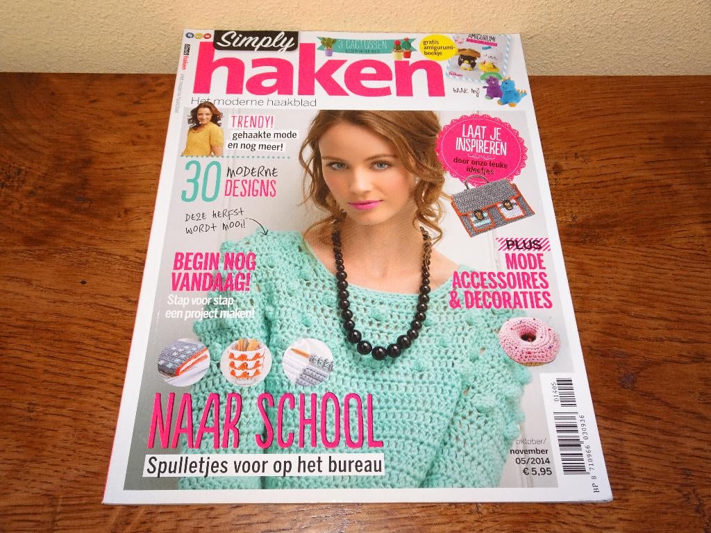 Simply haken oktober/november05/2014 tijdschrift, Ophalen of Verzenden, Zo goed als nieuw, Haken, Patroon of Boek