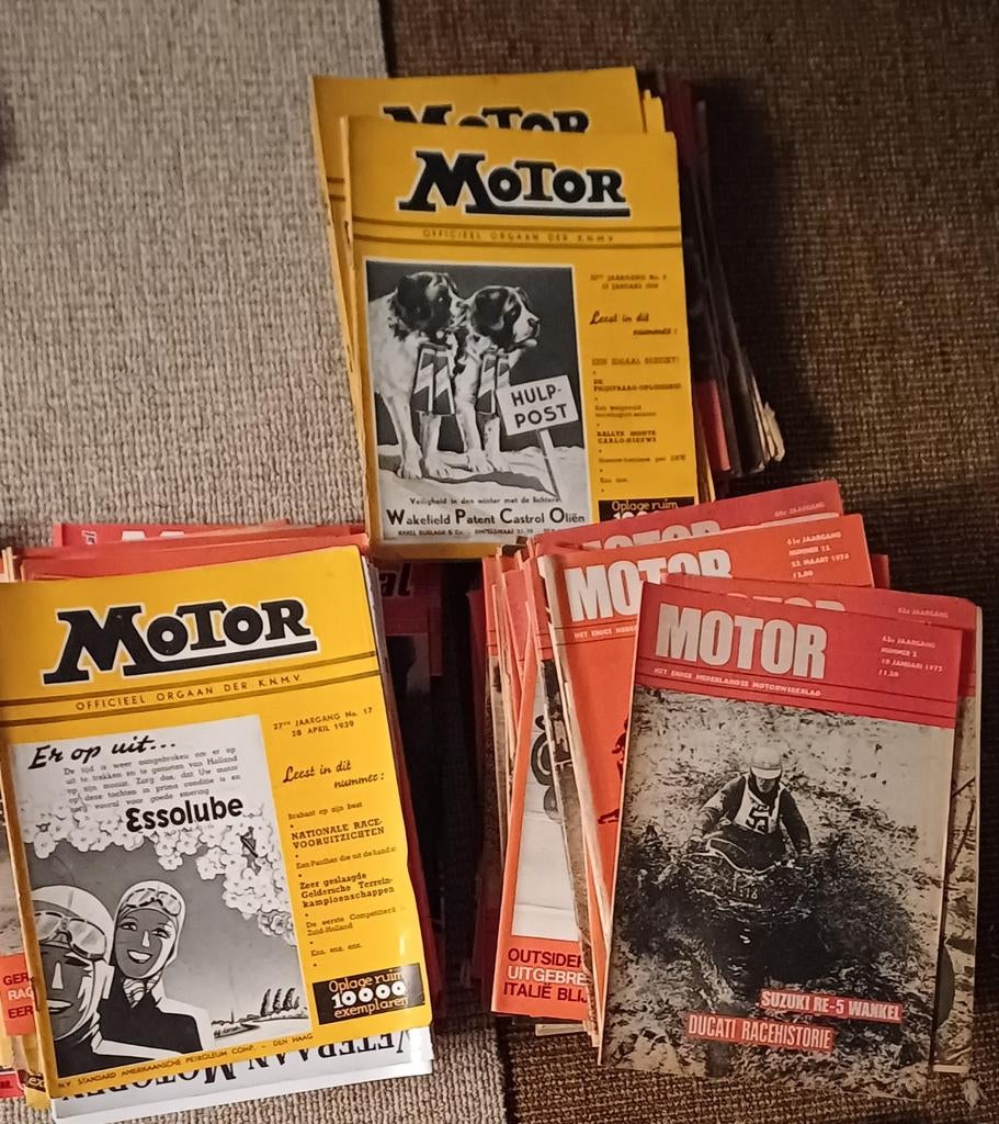 Hele stapel tijdschriften Motor - diverse jaargangen, Boeken, Motoren, Ophalen, Gelezen, Algemeen