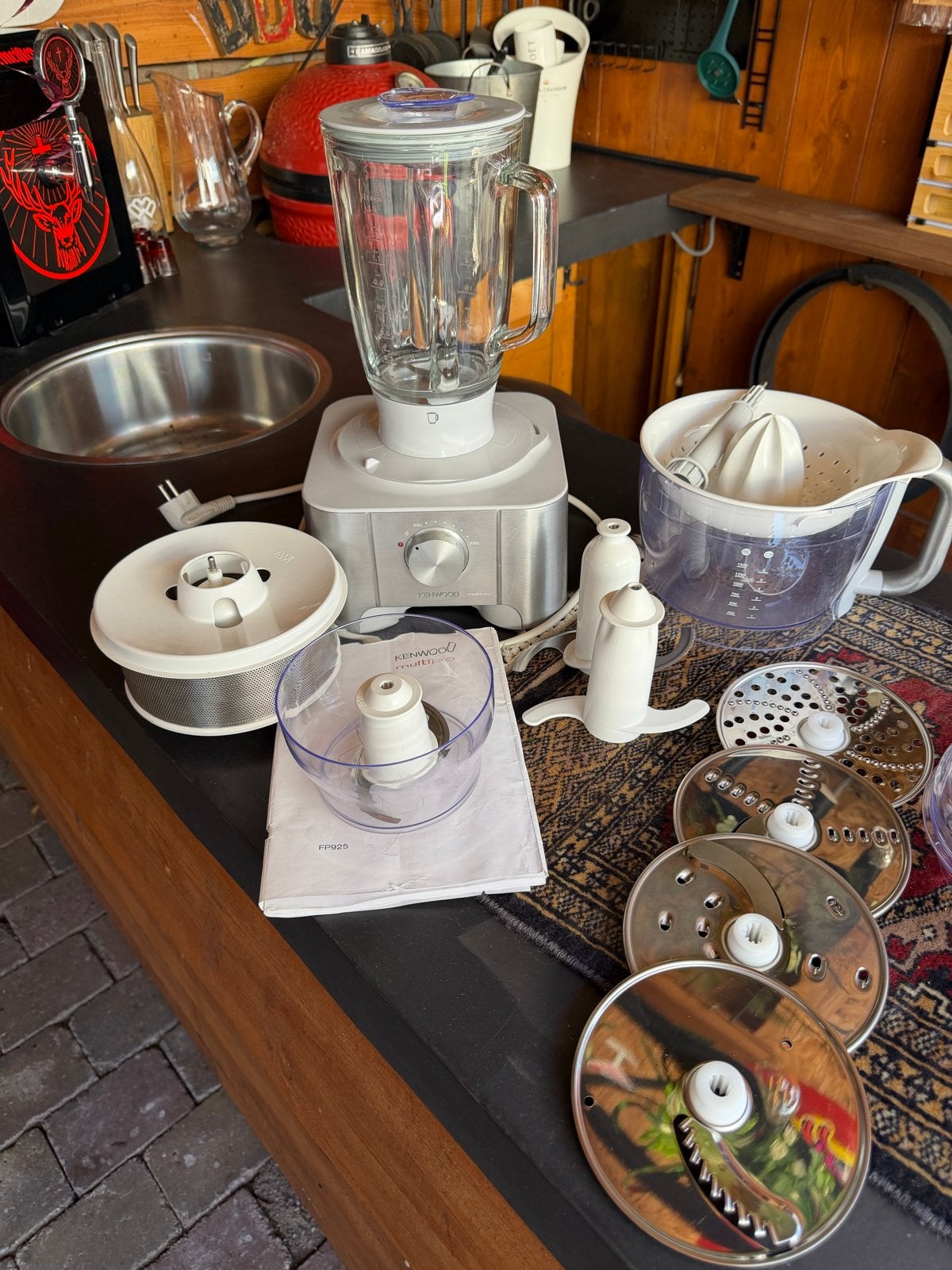 Kenwood Multipro: Sapcentrifuge, Blender, Citruspers, Haksel, Gebruikt, 1 tot 2 liter, 3 snelheden of meer, Ophalen of Verzenden