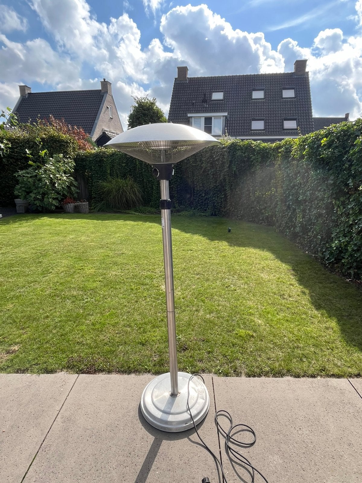 Terrasverwarmer elektrisch, Tuin en Terras, Draaibaar, Vloer, Zo goed als nieuw, Ophalen