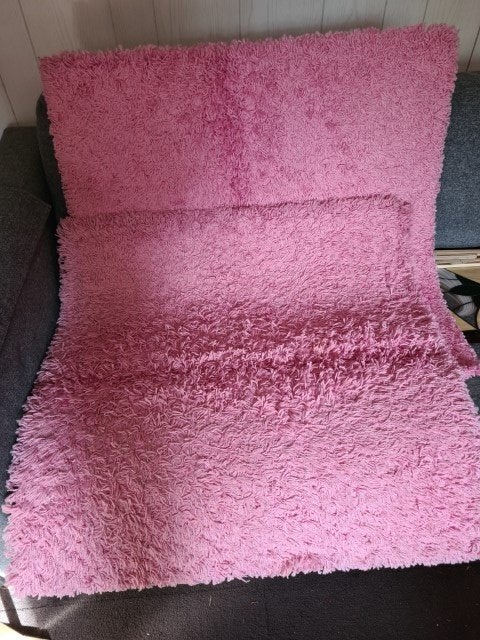 Vloermat(ten) roze 80x80 cm, 50 tot 100 cm, Vierkant, Zo goed als nieuw, Roze