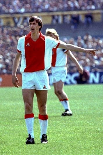 Org kleurenfoto 20x30 cm Johan Cruijff Ajax-PSV 18-04-1982, Verzamelen, Verzenden, Nieuw, Ajax, Poster, Plaatje of Sticker