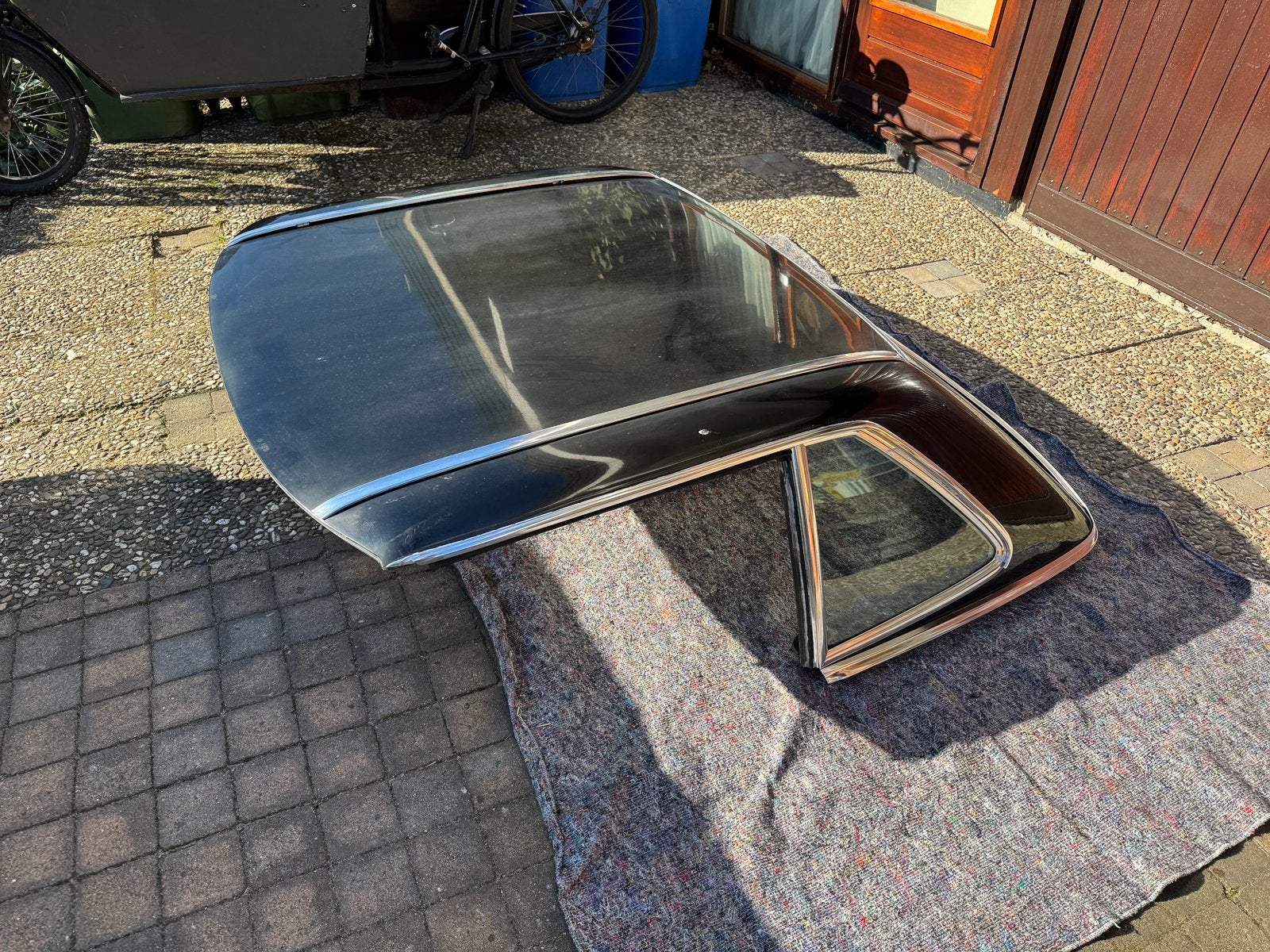 Hard top voor mercedes sl r107 - zwart 040 - creme dakhemel, Auto-onderdelen, Ophalen, Gebruikt, Mercedes-Benz
