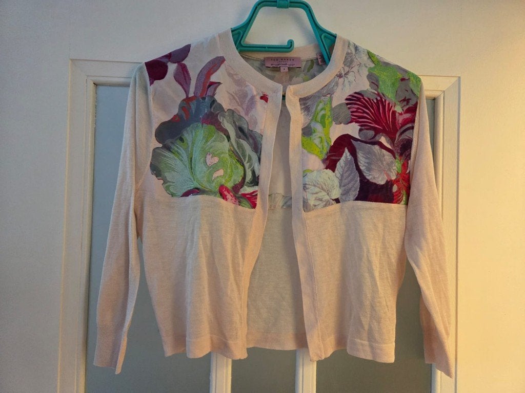 Ted Baker vestje met bloemenprint - Zo goed als nieuw, Meerkleurig, Ophalen of Verzenden, Zo goed als nieuw, Maat 34 (XS) of kleiner