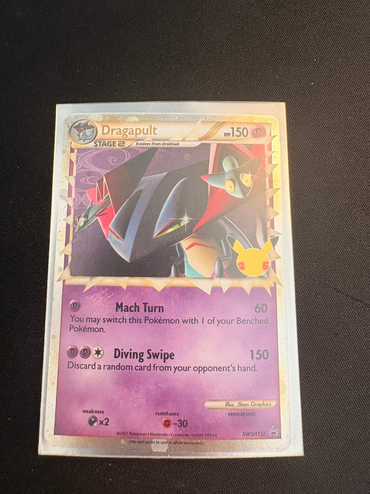 Pokemon dragapult promo, Ophalen, Gebruikt, Losse kaart