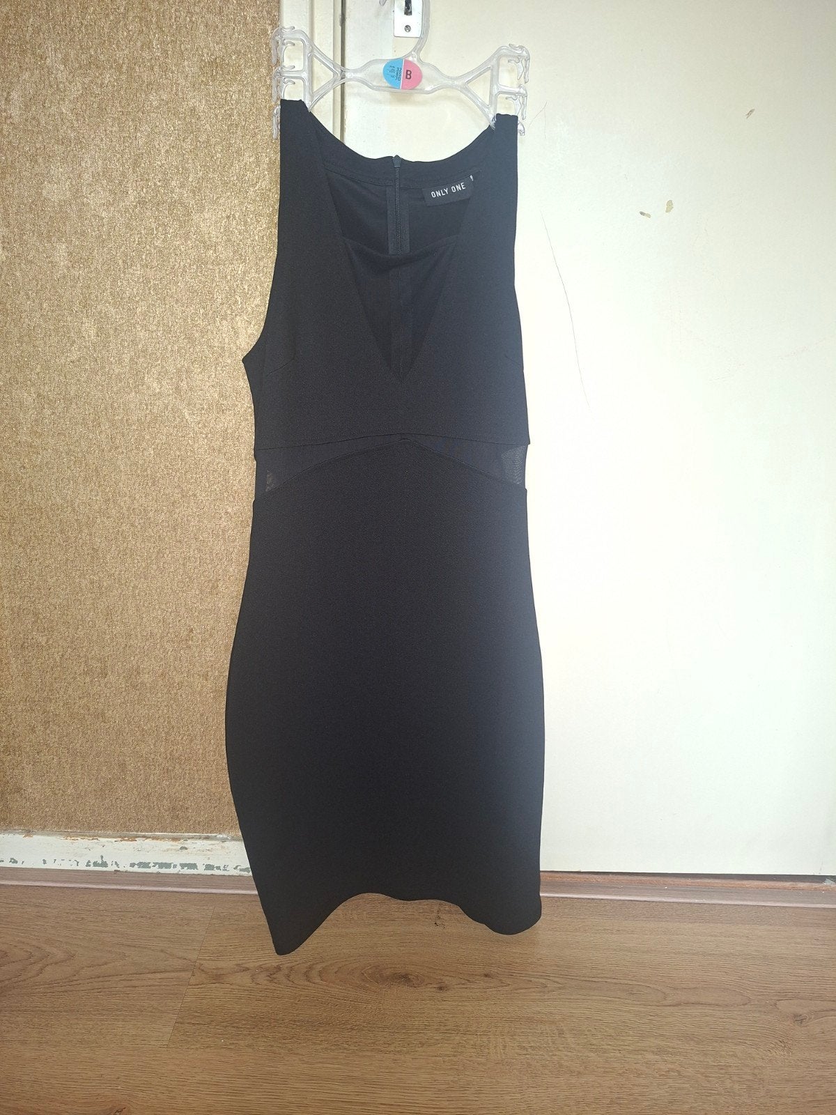 Zwart Only One jurkje met mesh details, Ophalen of Verzenden