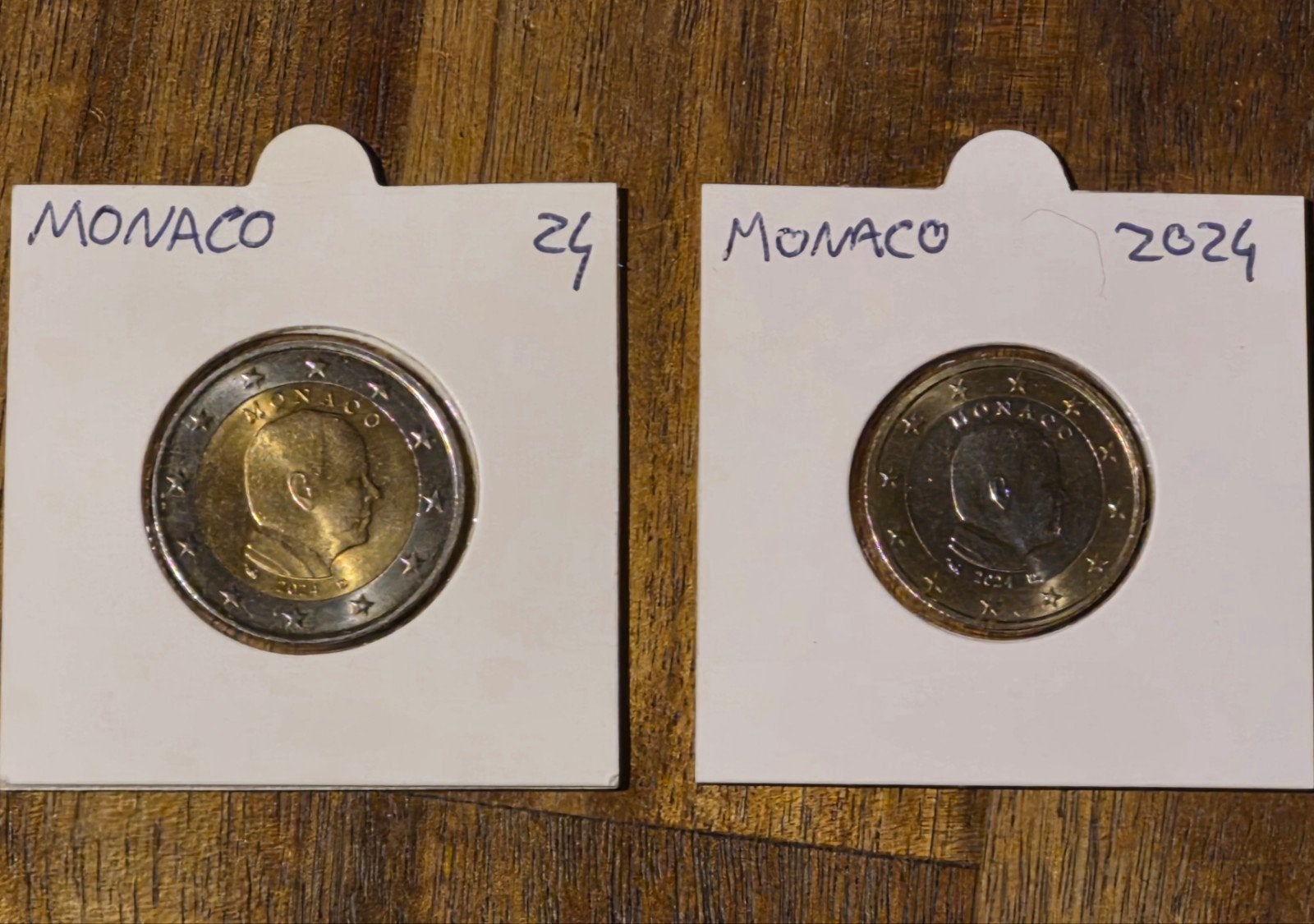 Monaco 1 en 2 euro munten 2024 - Albert II, Postzegels en Munten, Ophalen of Verzenden, Monaco, Overige waardes, Setje