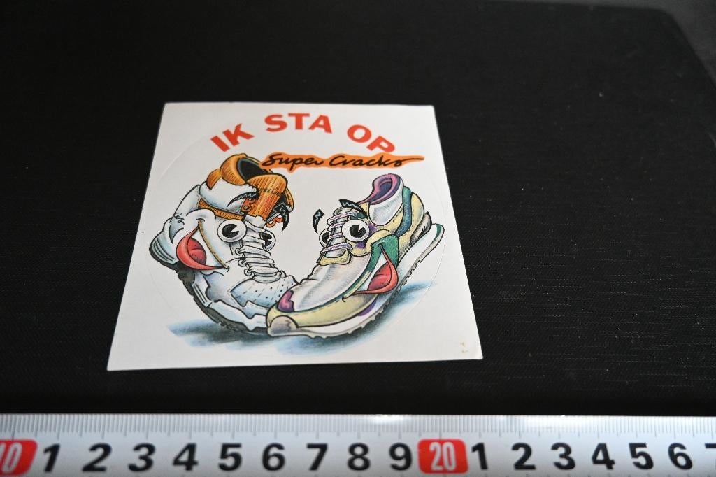 sticker Ik sta op SUPER CRACKS *, Ophalen, Zo goed als nieuw
