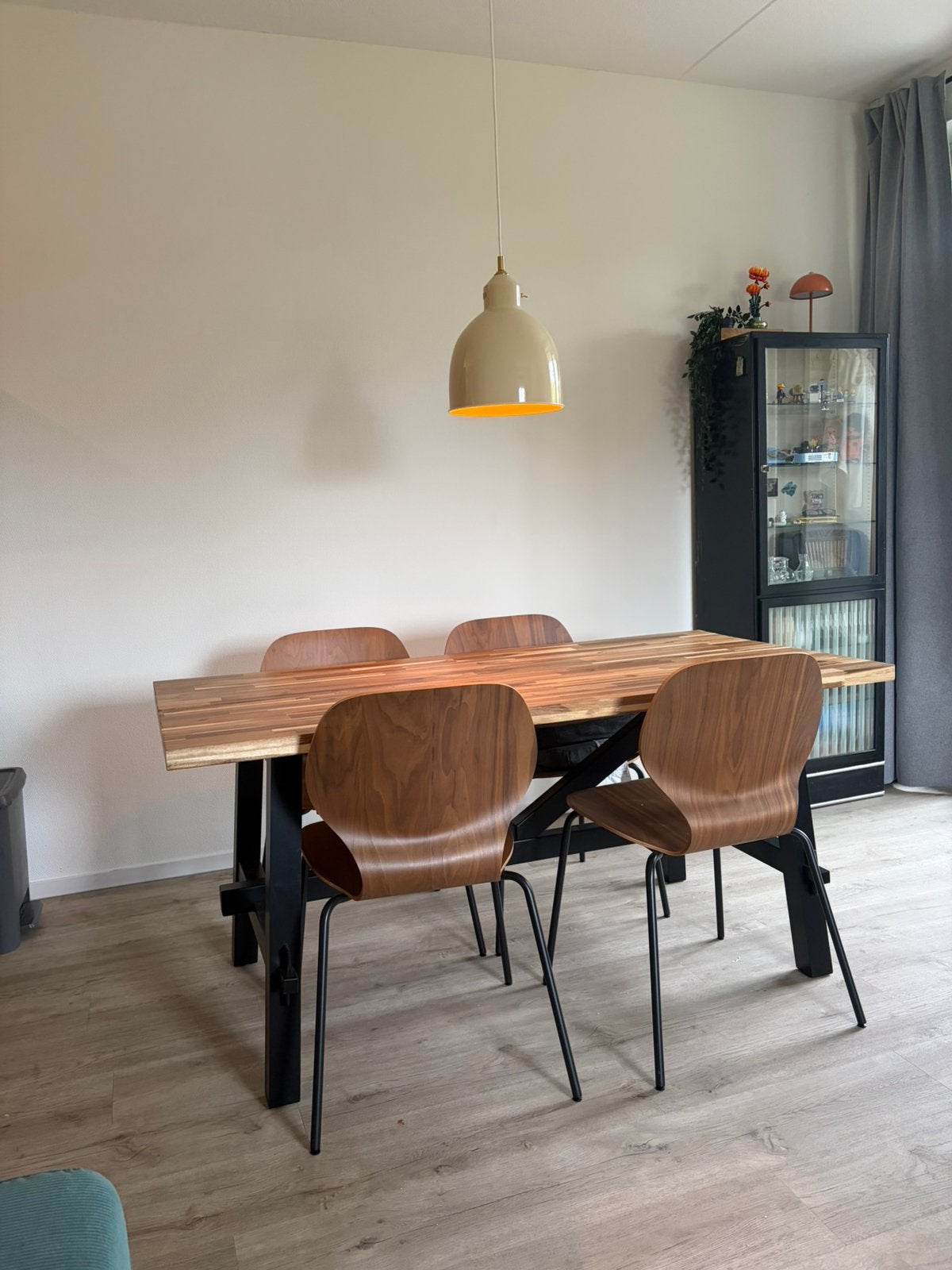 Skogsta Ikea eethoek zgan, Ophalen, 100 tot 150 cm, 50 tot 100 cm, Zo goed als nieuw
