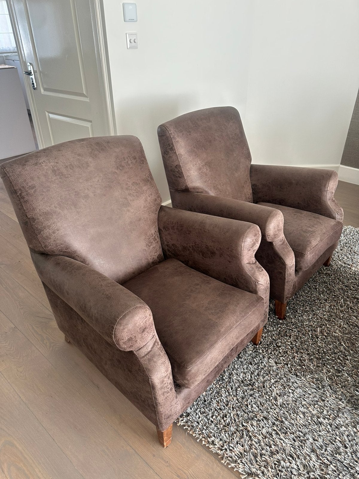 Maarwerk Fauteuils bruin, Ophalen, Zo goed als nieuw, 75 tot 100 cm, 50 tot 75 cm