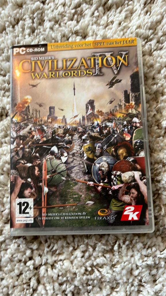 Sid Meier's Civilization IV: Warlords PC CD-ROM, Online, Gebruikt, 1 speler, Ophalen of Verzenden