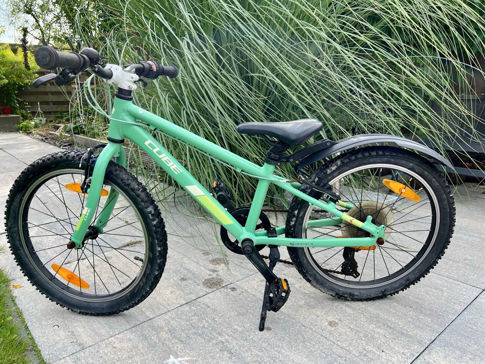 Cube Acid 200 Kinderfiets - Groen, 20 inch, Fietsen en Brommers, Ophalen, Gebruikt, Velgrem, 16 tot 20 inch