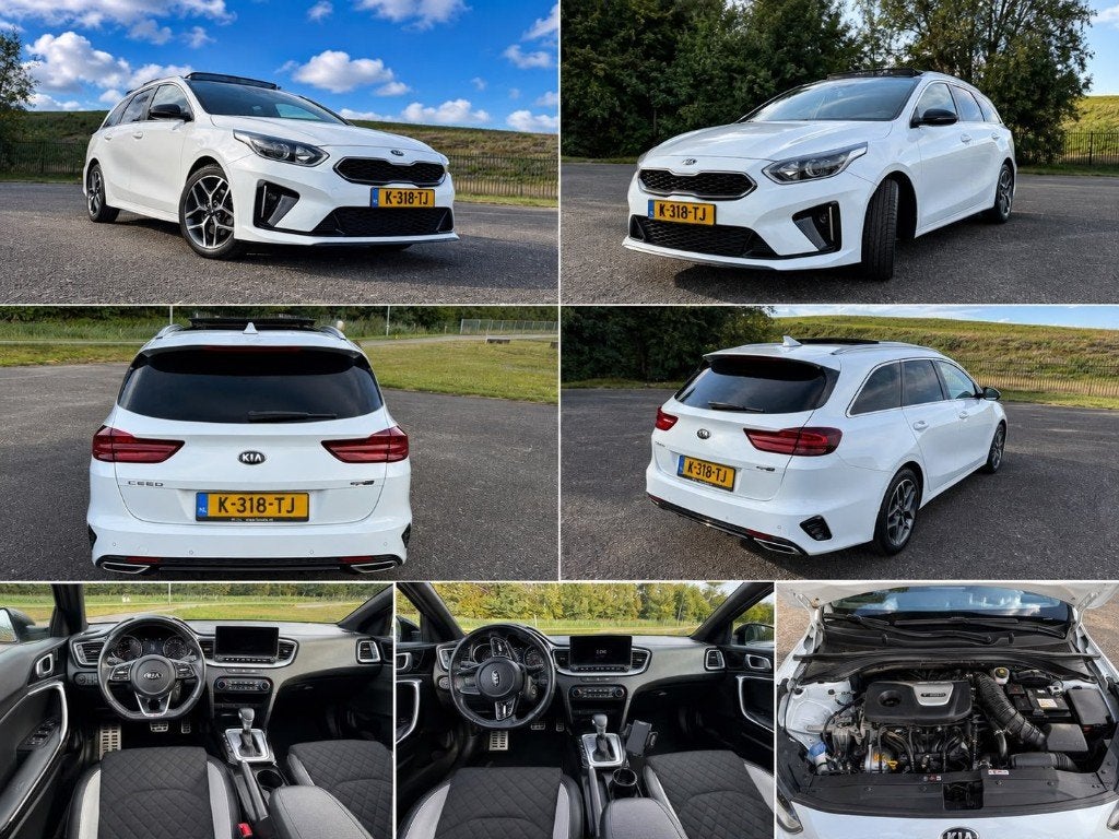 Kia Ceed Sportswagen 1.5 T-GDI MHEV GT-Line Editie, Dealer onderhouden, 4 cilinders, 1337 kg, Wit