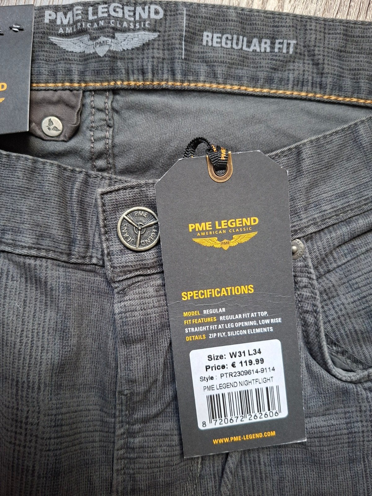 PME LEGEND Nightflight jeans W31 L34, Nieuw, W32 (confectie 46) of kleiner, Ophalen of Verzenden, Grijs