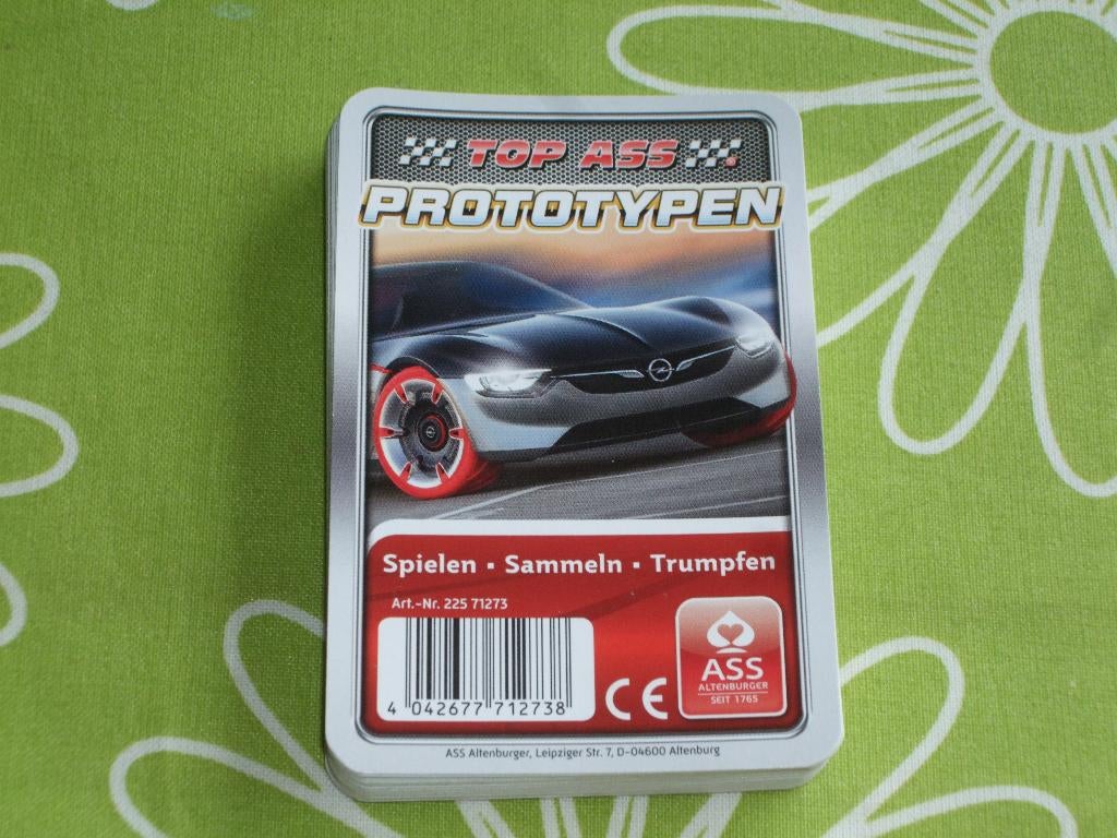 Duits Prototypen - auto kwartet, Verzamelen, Speelkaarten, Jokers en Kwartetten, Ophalen of Verzenden, Zo goed als nieuw, Kwartet(ten)