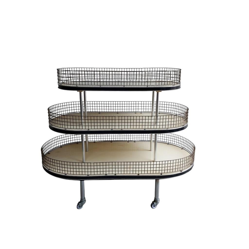 Vintage bakkersrek, winkel display, Huis en Inrichting, Ophalen, Gebruikt, Onbekend, Onbekend