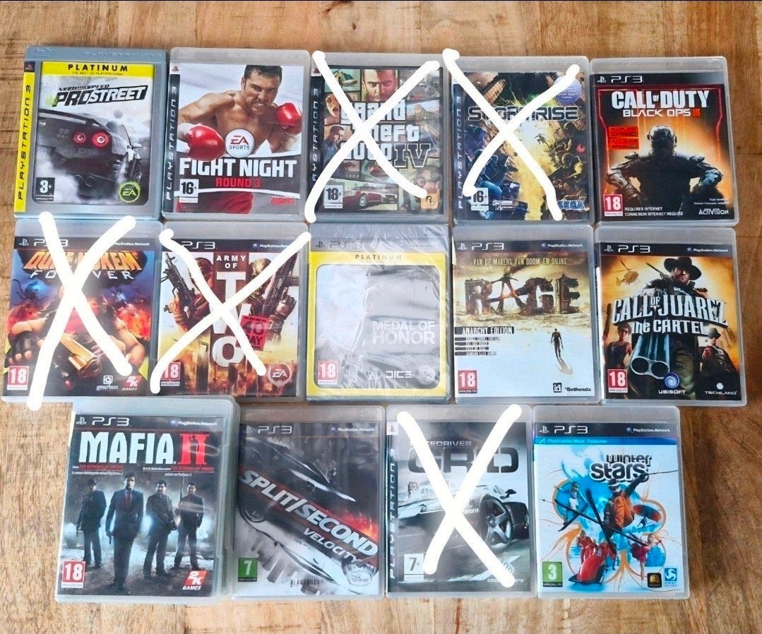 PS3 Games: €4 per stuk, Spelcomputers en Games, Avontuur en Actie, Online, Gebruikt, Vanaf 18 jaar