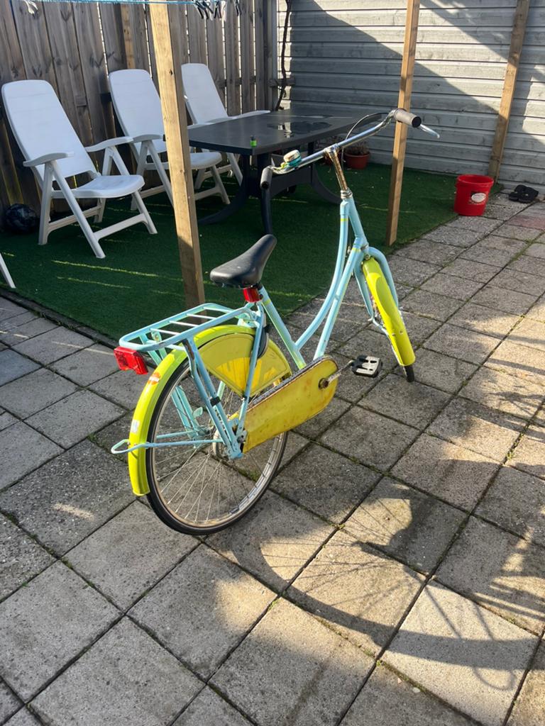 Swapfiets 26 inch blauw, 47 tot 50 cm, Ophalen, Zo goed als nieuw, Terugtraprem