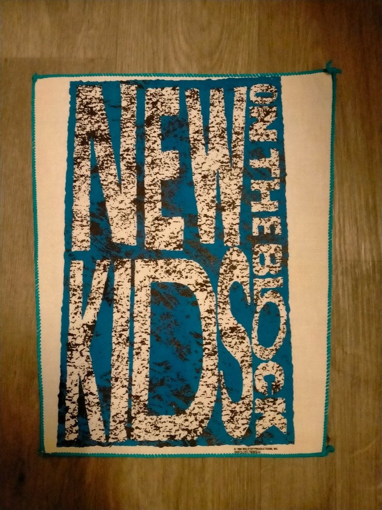 New Kids on the Block NKOTB boyband backpatch patch 3, Verzamelen, Muziek, Artiesten en Beroemdheden, Verzenden, Zo goed als nieuw